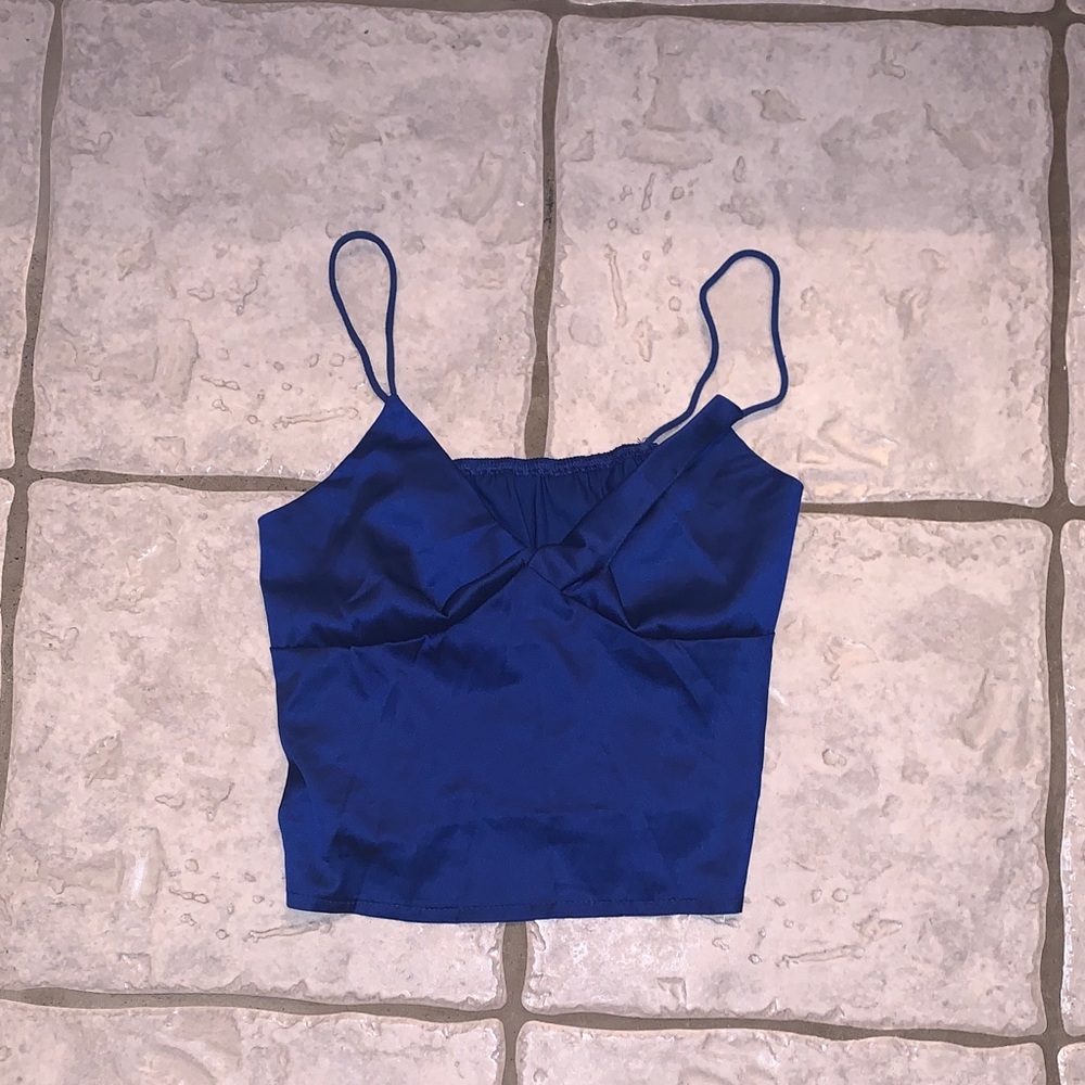Shein Elegant Blue Women's Tank Top